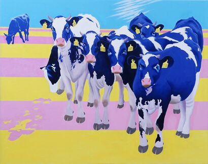 Good Morning Mrs Zurich - a Paint Artwork by Nataraj von Allmen